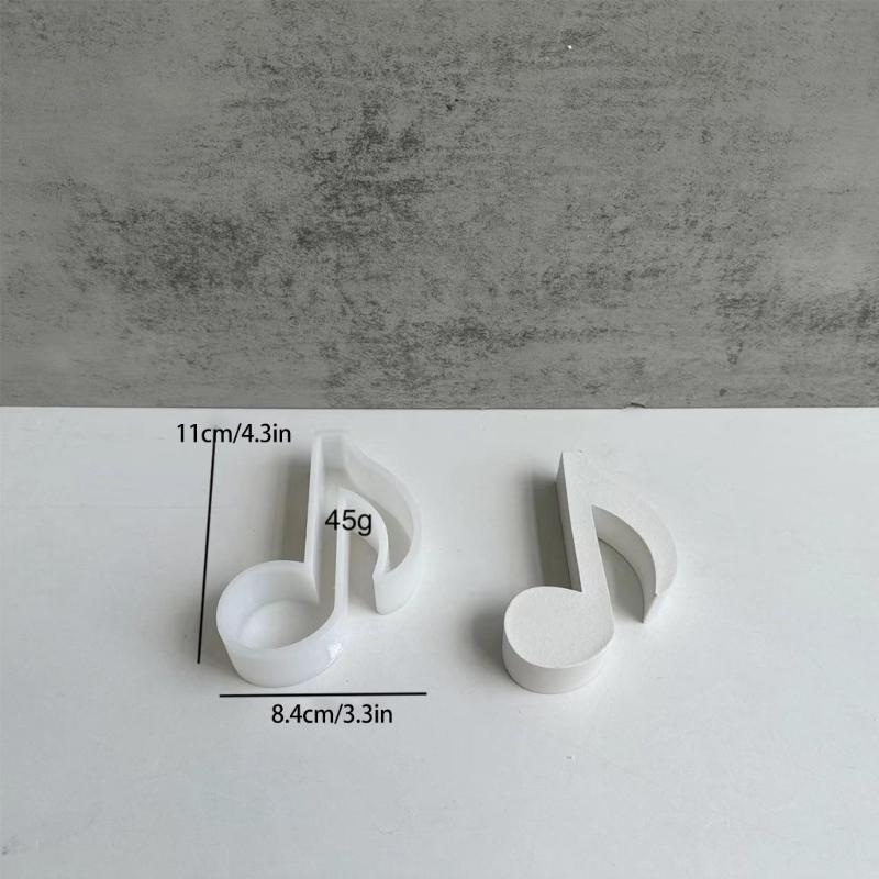 Kreative Silikonform Musiknote Epoxidharz Gussform für Duftsteine Aromatherapie Kerzen Seifenherstellung