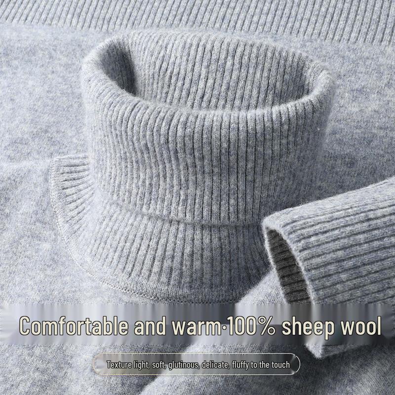 SNOWFLYING Женский утолщенный свитер с высоким воротником из 100% шерсти мериноса XL