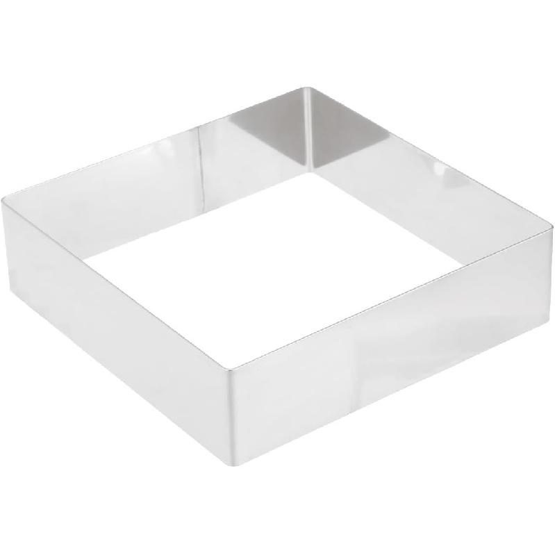 BESTonZON 17 Inch Square Mousse Mold, Non-Stick Seamless Stainless Steel Cake Ring, Baking Supplies, Cutter, Kitchen Pie Mold for Home Baking