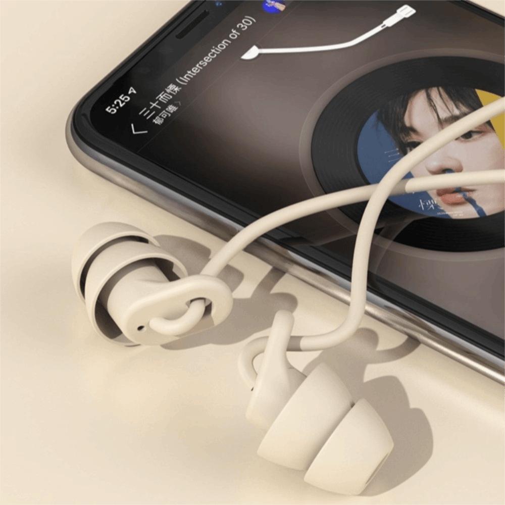 Noise Canceling Earphones in-Line Control in-Ear Earbuds Wired Headphones Wired Use