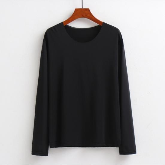 Podzim Jarní Pánský top Bezešvé Jednobarevné O Dlouhé rukávy Vysoce elastické Rychleschnoucí Denní nošení