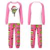 Family Matching Christmas Print Long Sleeve Loungewear Set for Parents and Kids