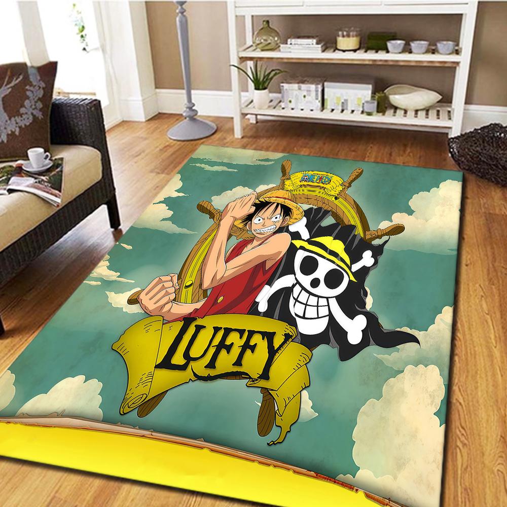 Luffy D Carpet for Living Room, Digital Print Floor Mat, Cool Movie Bedroom Rug, Home Decor Play Mat -HYQ23