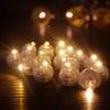50 Stück Becher Kleine Runde Kugel Lichter Ballons LED Blinkende Leuchten Laternenlicht für Hochzeit Party Geburtstag Dekoration