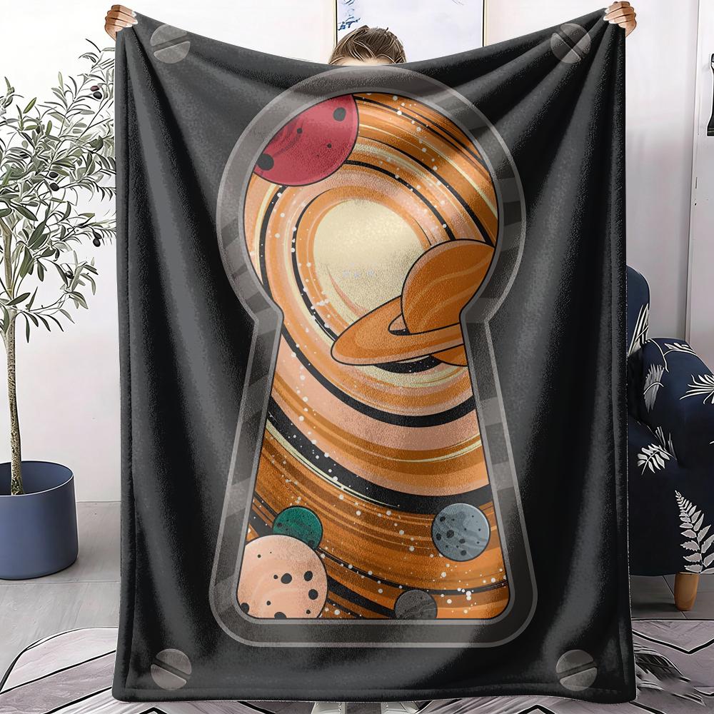 Gateway to the Cosmos Throw Soft Flannel AC Blanket Lightweight Summer Nap Throw Cozy Blanket for Sofa Bed Travel Home