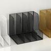Large Metal Desk Organizer: File Rack & Bookshelf for Office Supplies