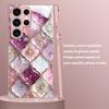 Marmor- und gemustertes Design Glas Handyhülle geeignet für Samsung Galaxy S26 S25 S24 S22 S21 S20 FE/Ultra/Plus sturzsicher