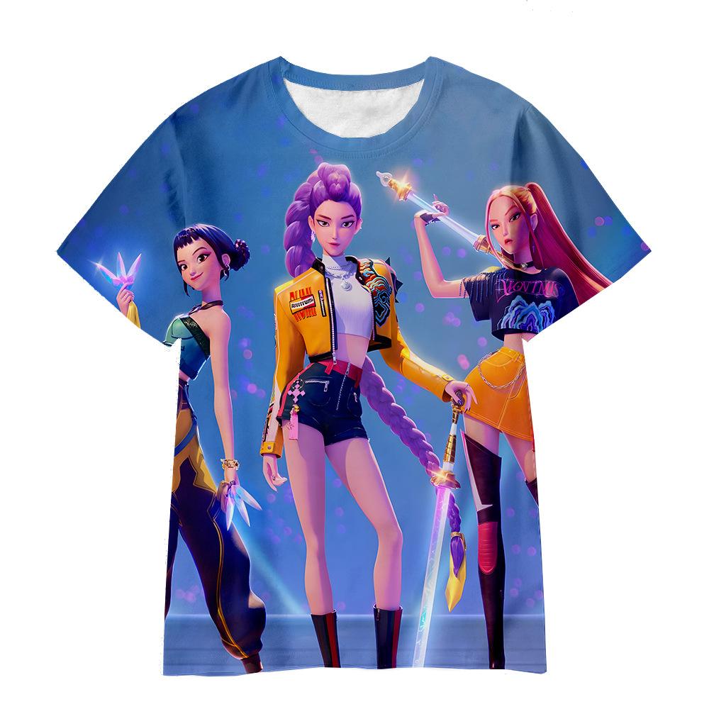 Children's KPop Demon Hunters Graphic T-Shirt In Soft Fabric
