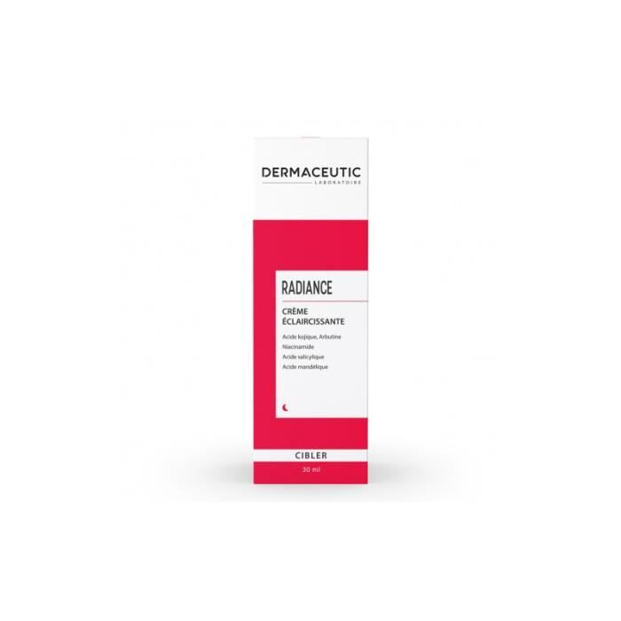 Crema Aclarante - Dermaceutic - Radiance - 30Ml - Sin Parabenos - Tez Aclarada