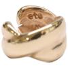 Ete K10 Cross Design Single Ear Cuff Earring Yellow GoldUsed
