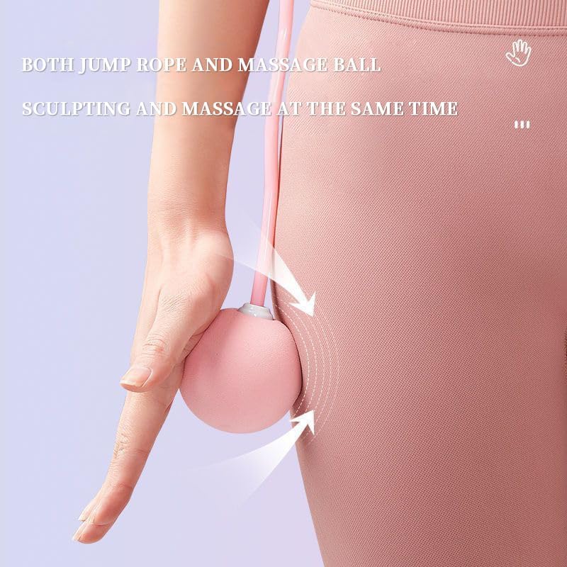 1pc Heavy Cordless Skipping Rope Fitness Jump Rope with Big Ball Suitable for Household Indoor Active Fat Burning