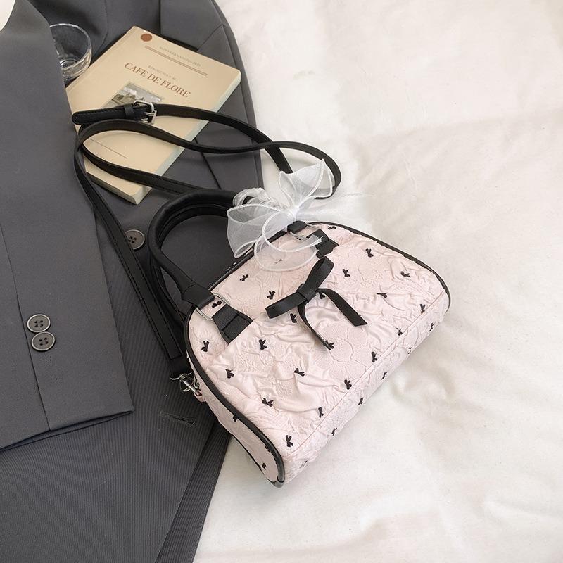 Premium Printed Bow Shell Bag Women's New Commuter Pillow Bag Retro Women's Bag