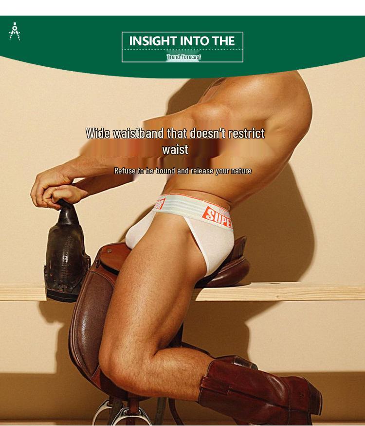Men's Low Waist Fitness Anti-Chafing Briefs BS844