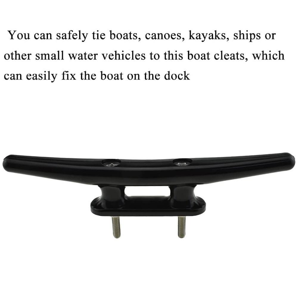 Boulon d'ancre de bateau en nylon – Boulon d'ancre de quai avec vis en acier inoxydable, Pour kayak, canoë, petit bateau, Décoration d'intérieur DIY (Plusieurs tailles, Noir)