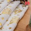 160X50Cm Pv Velvet Gilded Snowflake Velvet Fabric for Christmas Decoration Pillow Cover Women's Hoodie Handmade Diy Sewing Cloth