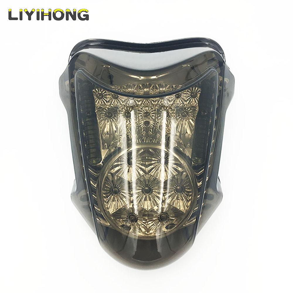 For Suzuki Hayab GSXR1300 GSX1300R 2008 2009 2010- E-Mark Rear Tail Light Brake Turn Signals Integrated LED Light