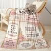 Mom's Heart And Love Blanket Suitable for Sofas,travel, Living Rooms Also a Good Gift for Friends and Family Suitable for All Seasons.