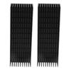 2Pcs Cooling Fins Aluminum Power Radiator Slotted Heatsink Kit for Electronics 120x40x20mmWith Adhesive