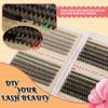 Diy False Eyelash Extension Set, Multi-Hair Single Cluster 8-16Mm Length Mixed Eyelashes
