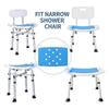 Anti Slip Bath Chair with Padded Seat Portable Folding Stool for Elderly Children Bathroom Safety Use Support