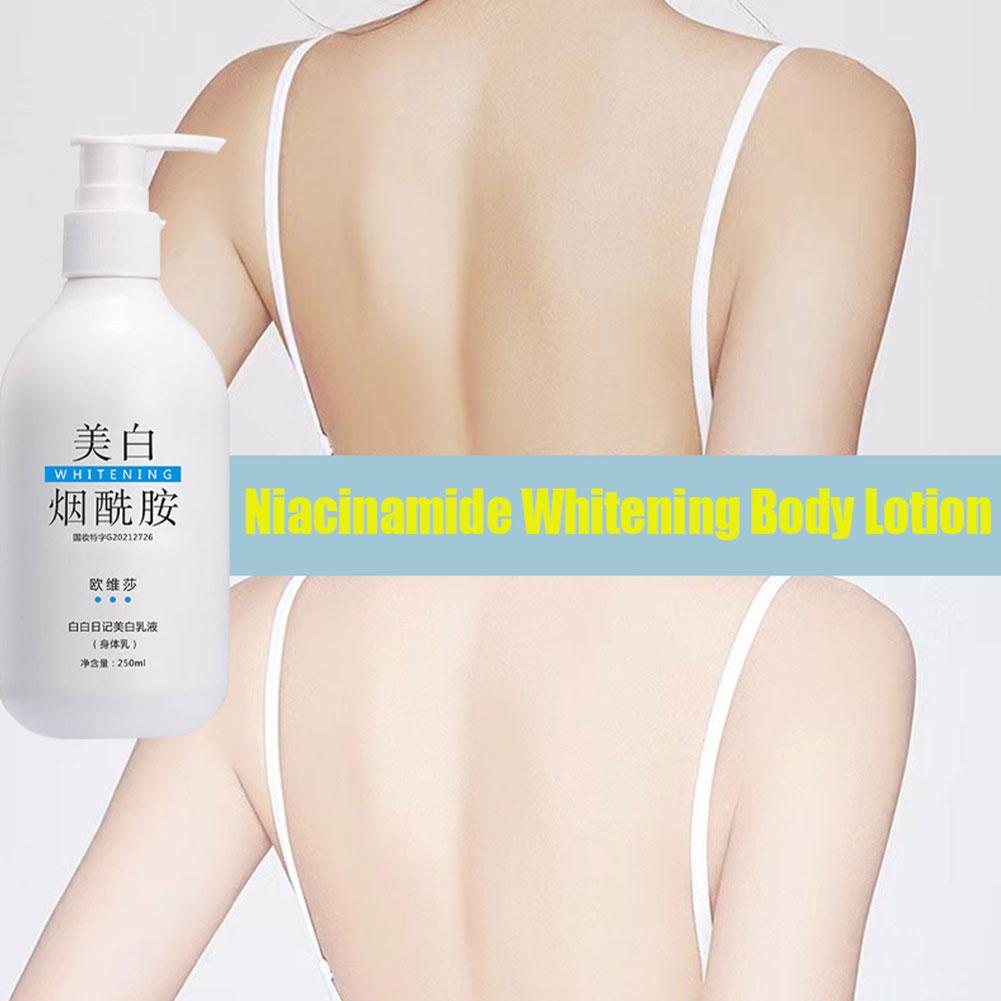 250ml Nicotinamide Whitening Body Lotion Moisturizing Product Reducing Care Refreshing W4W8
