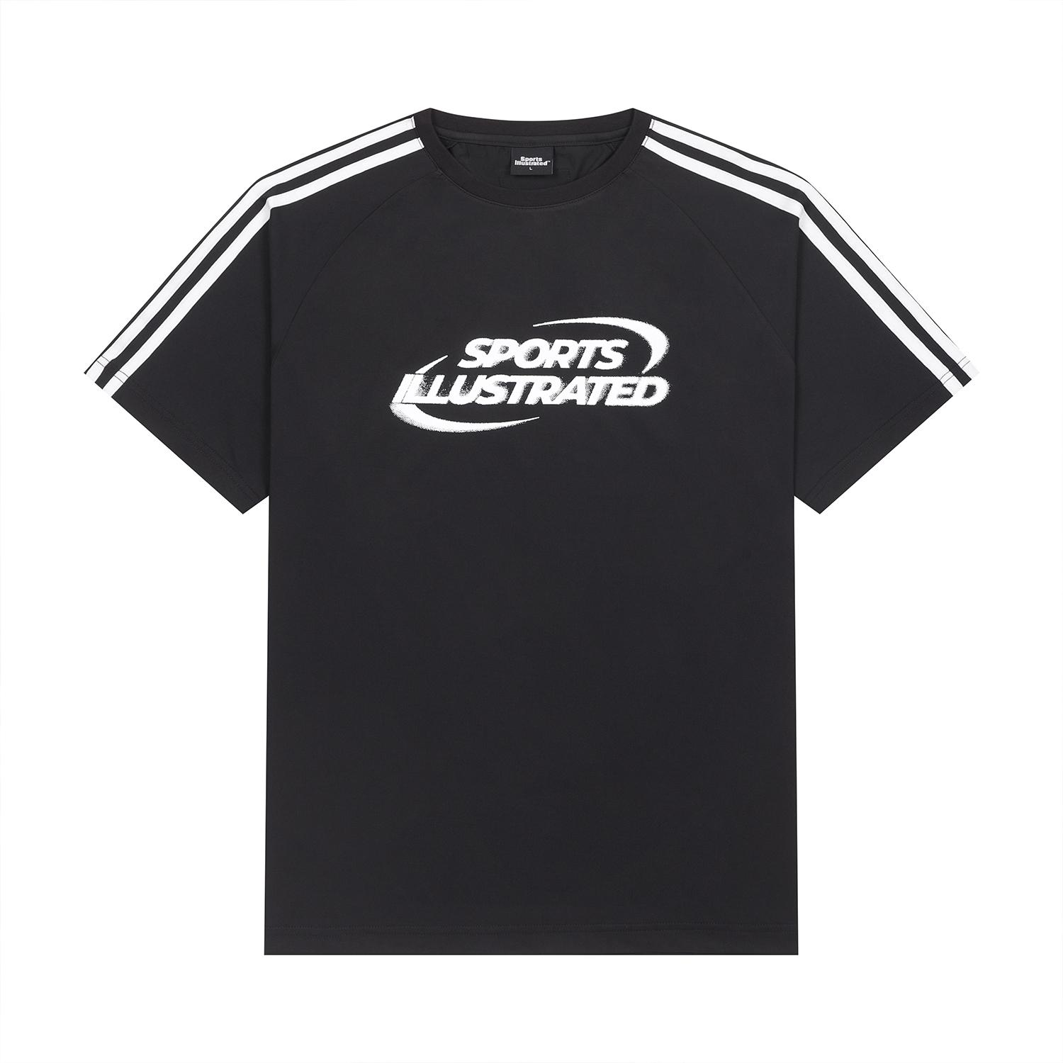 Sports Illustrated Big Logo Round T-Shirt (Black) Xxl