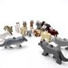 MOC Medieval Castle Orc Soldiers Figures Wolf Chariot Mount Knights King Warrior Elephant Goat Building Blocks Bricks Toys Gifts