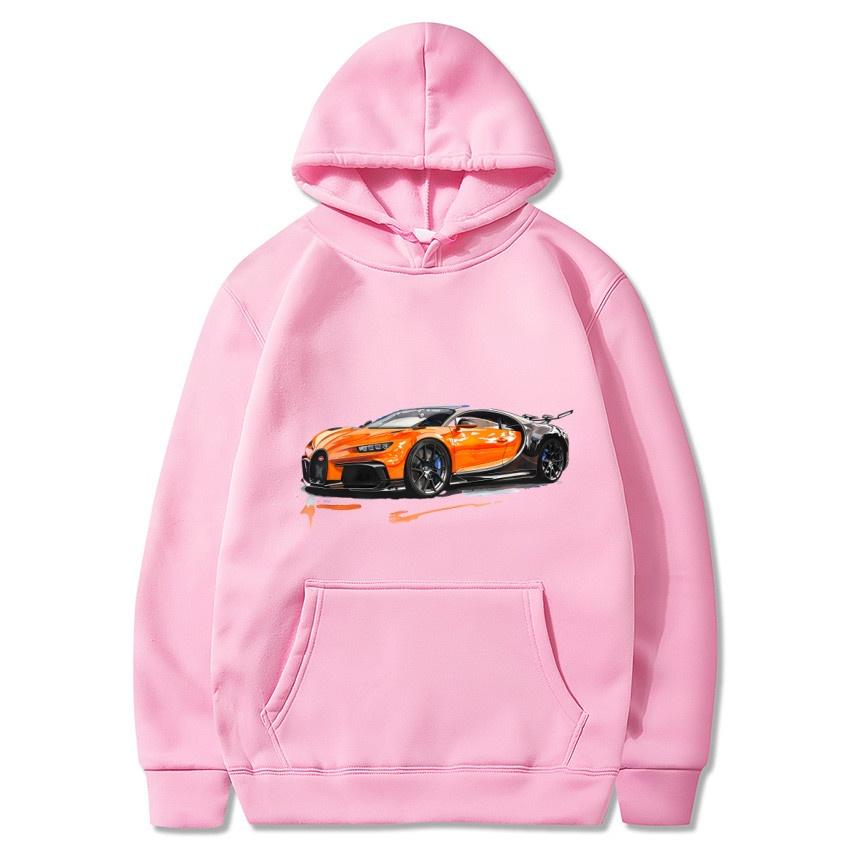 Autumn and winter sports cars, luxury cars, printed hoodies, men's and women's long sleeved streetwear, hip-hop warm hoodies
