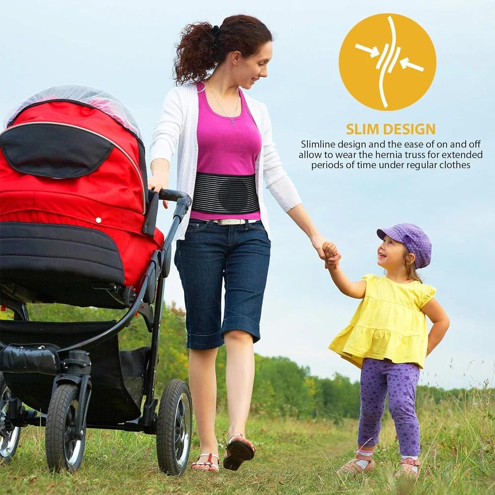 Durable And Safe 1Pcs Hernia Support Belt & Removable Pad - Breathable Abdominal Compression Binder For Belly Buttonunguinal Hernia Pain Relief