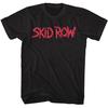 Skid Row Rotes Logo Schwarzes Erwachsenen-T-Shirt Unisex-T-Shirt