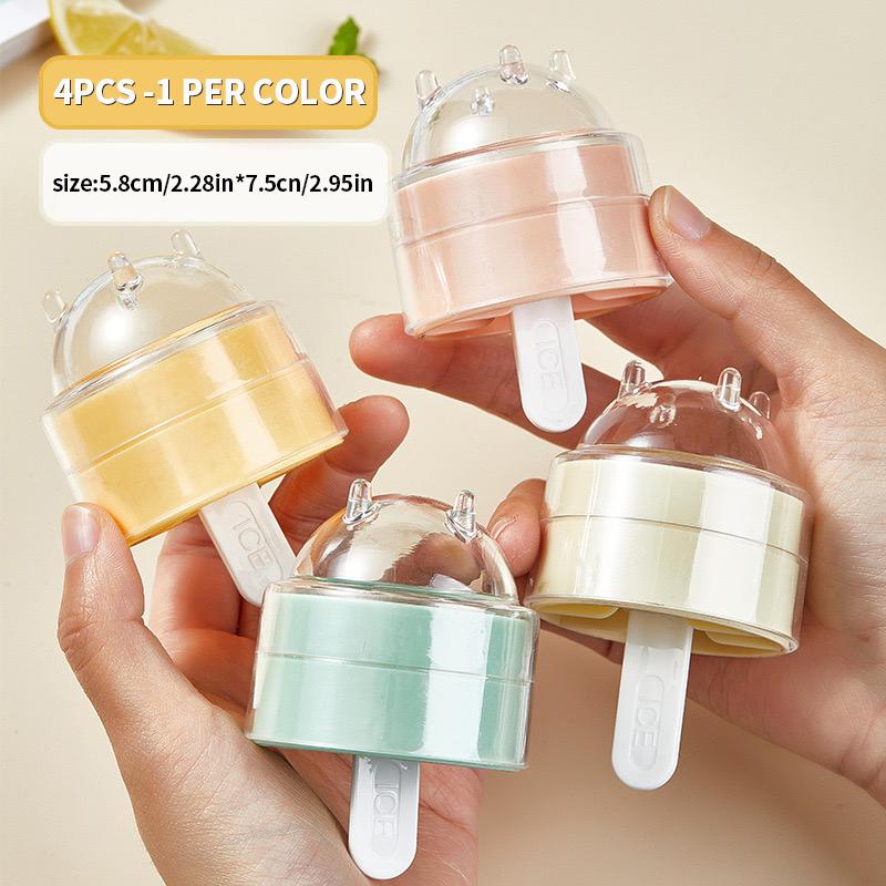 4PCS/1PC - Innovative and creative lollipop and popsicle molds - Essential for household kitchens, fun jelly and ice cube molds