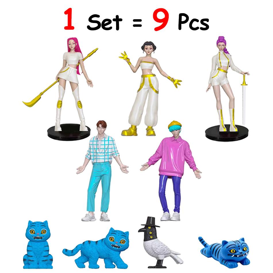 NEW Anime KPop Demon Hunters Doll Vinyl Toy Derpys Tiger Rumi Mira zoi Zoey Sussy Character Figurine Birthday Gift Fan Club Gift