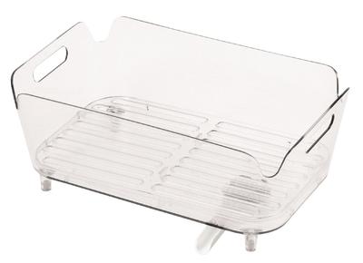 PEARL METAL Dish Drainer Rack Clear Width 38 X Depth 24 X Height 15 Cm Dish Drainer Basket Aclear (clear) HB-3800