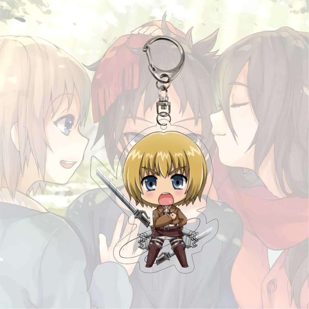Attack on Titan Sankasa Corps Acryl-Schlüsselanhänger mit Allens Gesicht