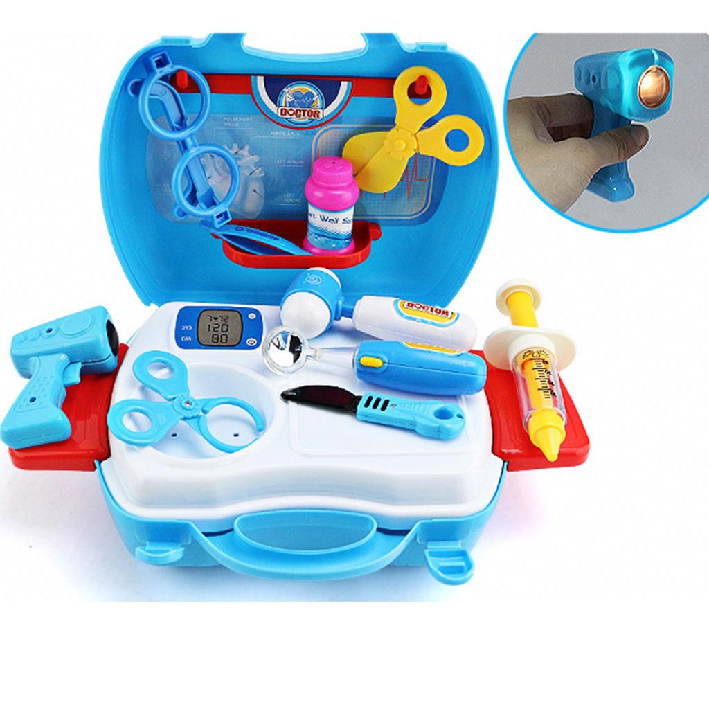 Kids Children Plastic Pretend Role Set with Storage Case