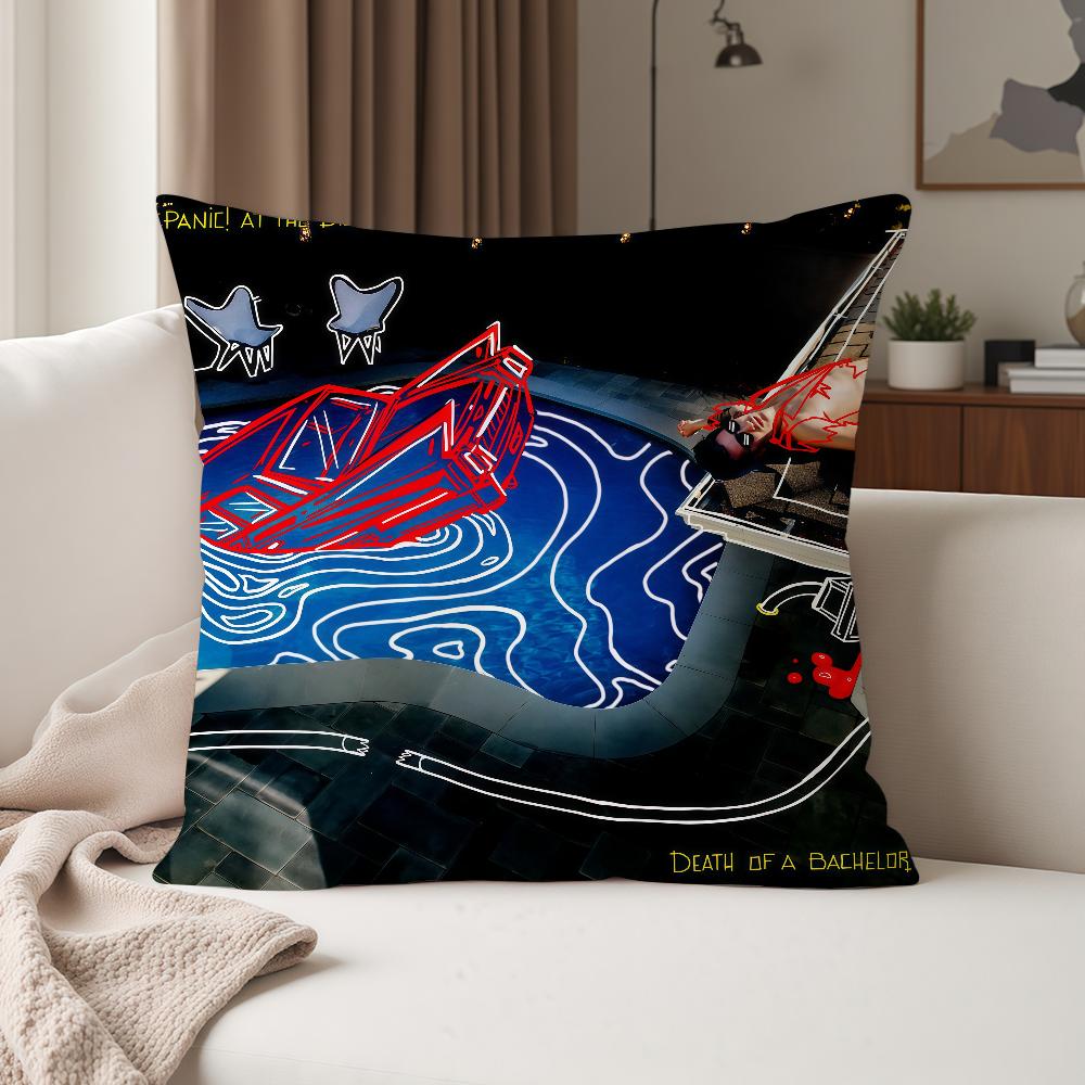 Rock Band Ppanic At The Ddisco Pillow Case Suitable For Bedrooms Living Rooms Cars Home Decoration