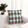 Pillow Case Plaid & Holiday Christmas Polyester Pillow Cover Cute Funny Cushion Cover Custom Pillowcases Chair Sofa Home