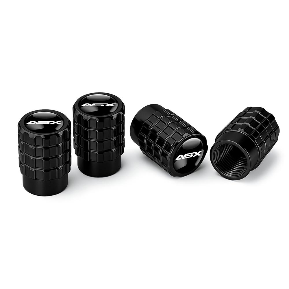 cxzbfh1 4PCS Car Tire Valve Caps Auto Accessories For Mitsubishi Pajero ASX I200 Outlander Phev Lancer Space Star Colt CZ3 Montero Evo