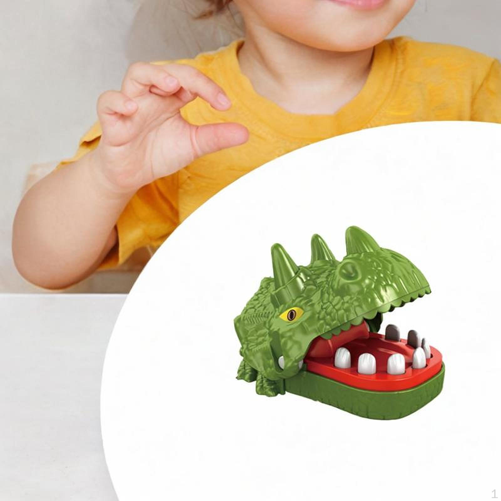 

Іграшка-динозавр, що кусає пальці, Весела настільна гра, Креативна сімейна інтерактивна іграшка-динозавр для дітей Triceratops