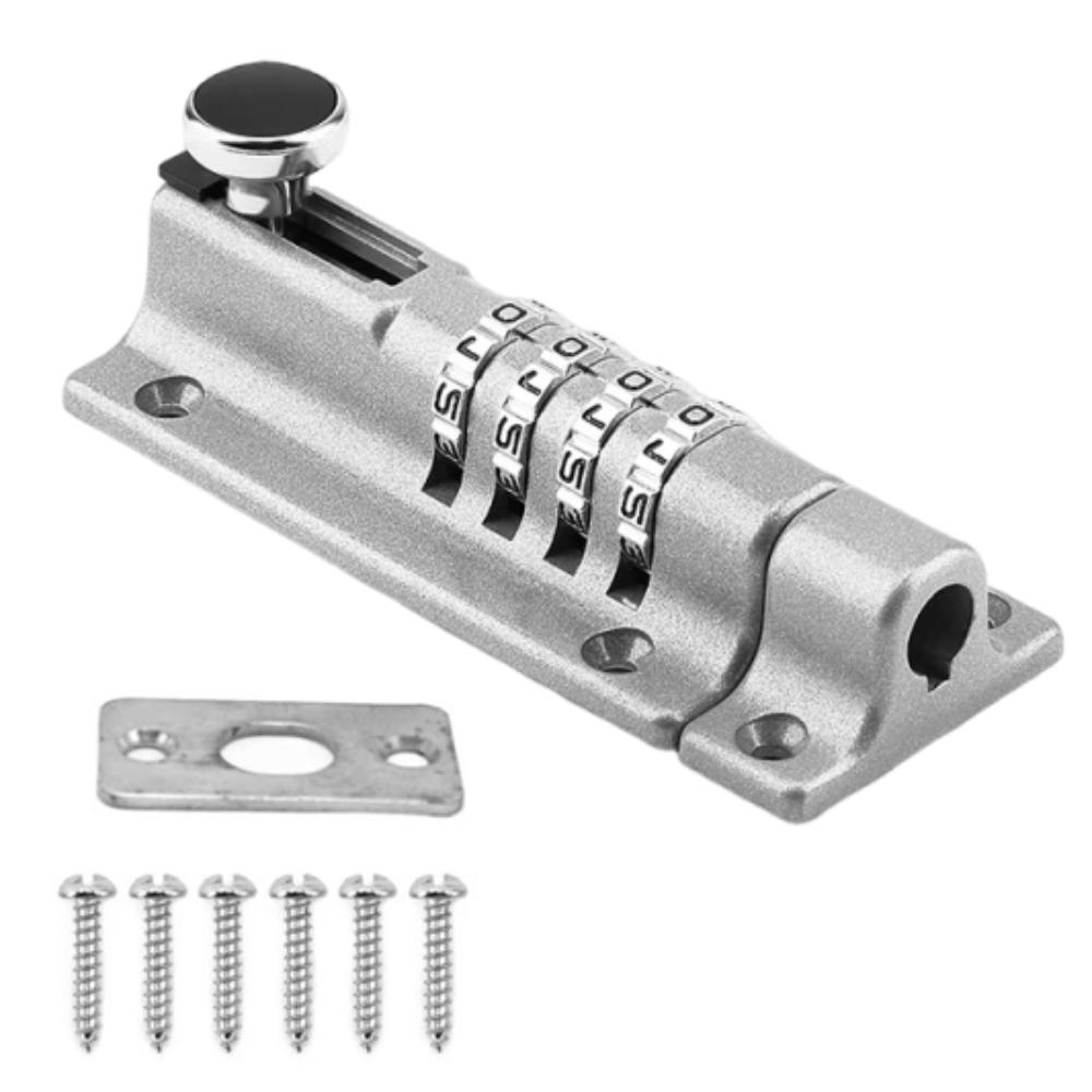 

Anti-Rust Digital Deadbolt Lock 4 Digit Pin Code Waterproof Password Padlock Safety No Drilling Security Lock Home Supplies