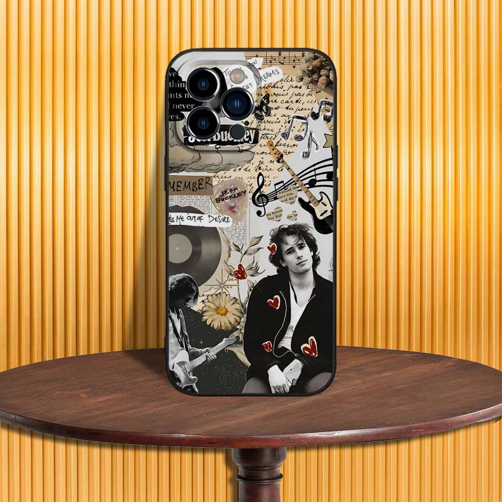 

J-Jeff B-Buckley Phone Case For iPhone 17,16,15,14,13,12,11,Pro,Max,Plus,X,XS,SE4,E,Mini,Soft Black Case iPhone16