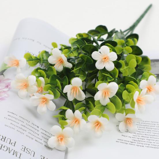 Artificial Flowers Bunch UV Resistant Artificial Plants Outdoor Faux Flowers