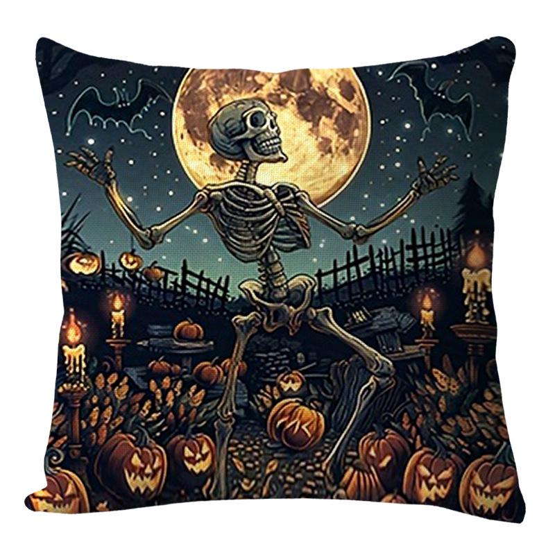 Halloween Funny Decorative Pillowcase Living Room Bedroom Sofa Bedside Car Cushion Cover