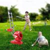 Kids Auto Baseball Pitching Machine Set Adjustable Angles Height Auto-Launch Practice Toy