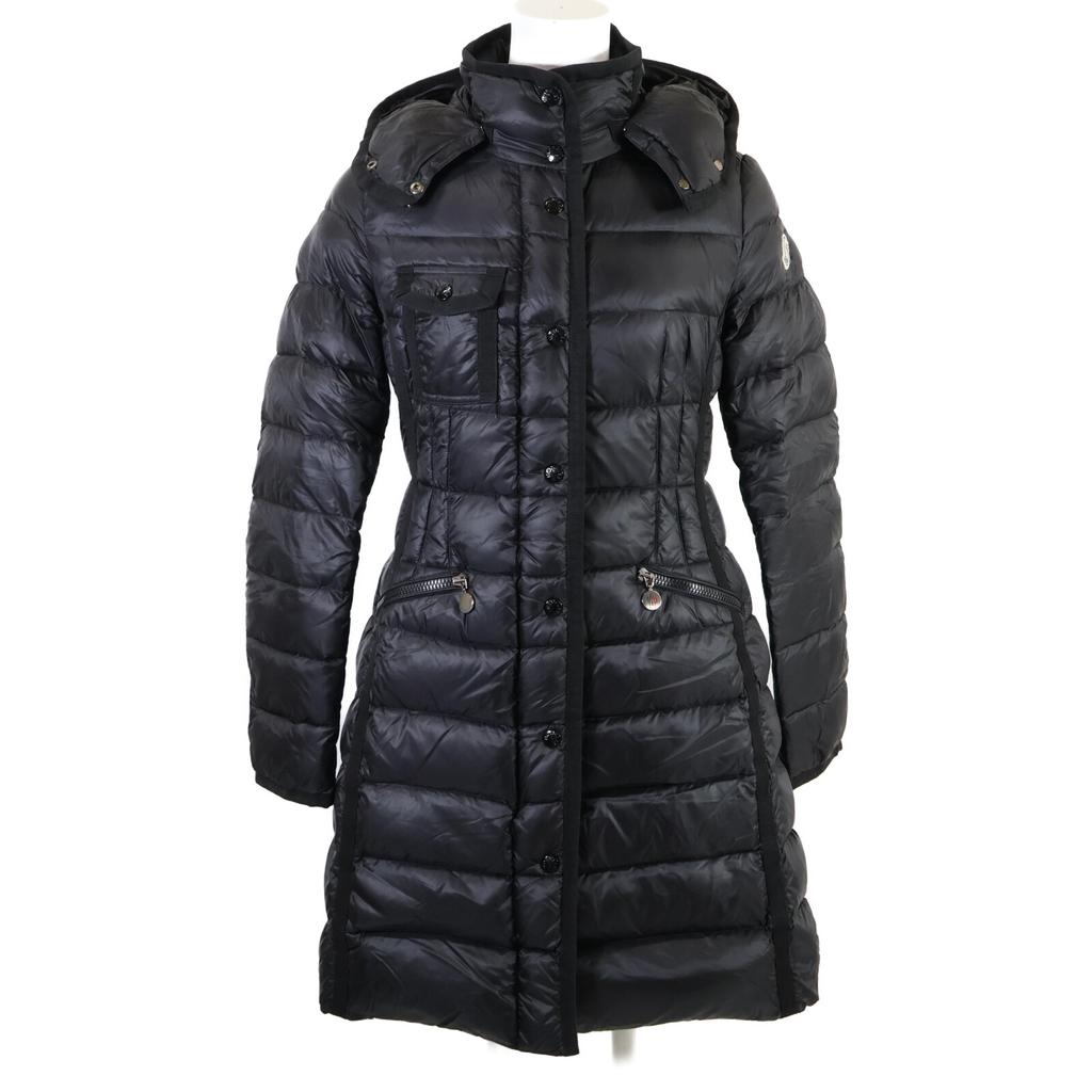 MONCLER HERMINE Hermine hooded down jacket coat 00 blackUsed