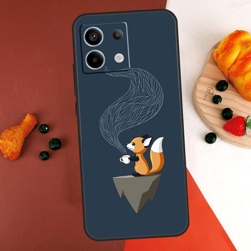 Fox Animal Pattern Case For Xiaomi Redmi Note 14 Pro 9 10 11 12 13 Pro 10S 11S 12S Redmi 13C 10C 12C 14C Coque