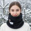 Autumn and Winter Thickened Fleece Plush Neck Warmer for Men and Women Cold Proof Full Face Riding Mask Christmas Gift