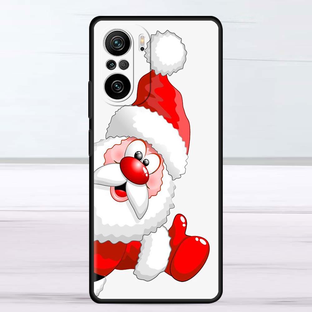 Cartoon Schneemann Weihnachten Fall Für Xiaomi Redmi Hinweis 11 10 9S 9 K40 Pro 7 8 9A 9C 8T 9T 10C 10Pro Silikon Telefon Shell