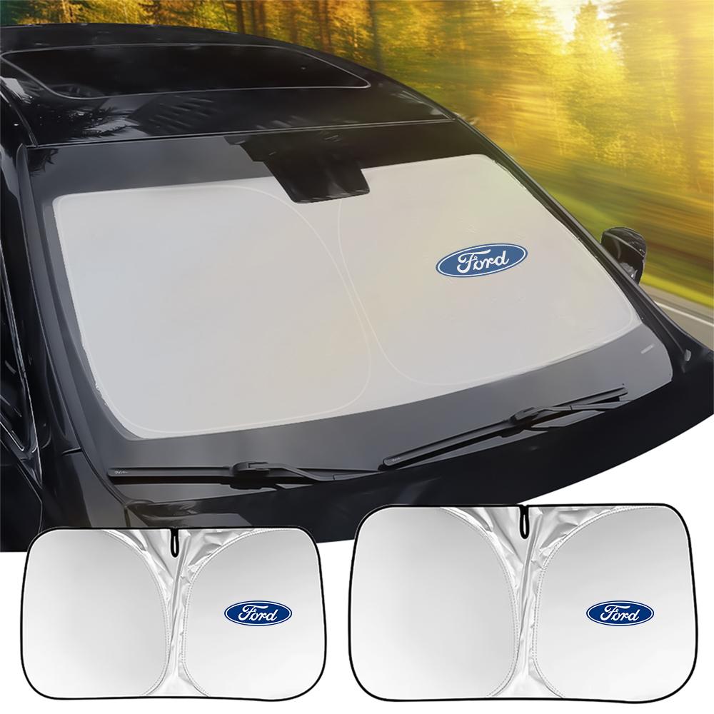 AACG1 Car Windshield Sun Shade Cover UV Protection Sunshade Accessories Auto Styling For Ford Focus MK4 Mustang Fiesta MK7 Kuga Ranger