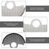 NH35 NH36 Wavy Pattern Automatic Hammer Rotor Metal Patch Fits 4R35 4R36 NH35 NH36 7S Movement SKX007 Watch Repair Guard Parts